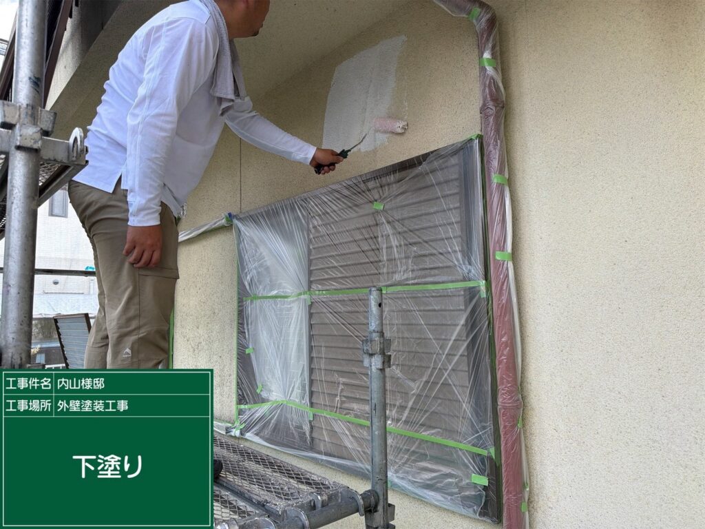 【奈良県大和郡山市小泉町】戸建住宅の外壁塗装工事｜外壁の塗り替え・付帯部塗装施工事例の施工記録
